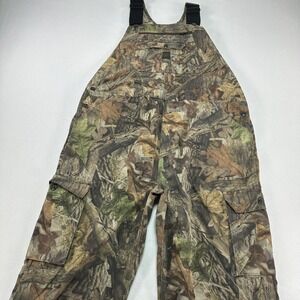 Vintage Liberty Bib Overalls Mens 42 Regular Brown Advantage Timber Camo Hunting